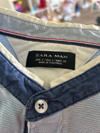 Polo Zara Man azul