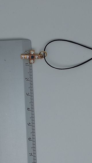 Colgante cruz oro 18k - cristales