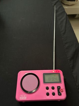 Radio AM/FM Portátil Rosa