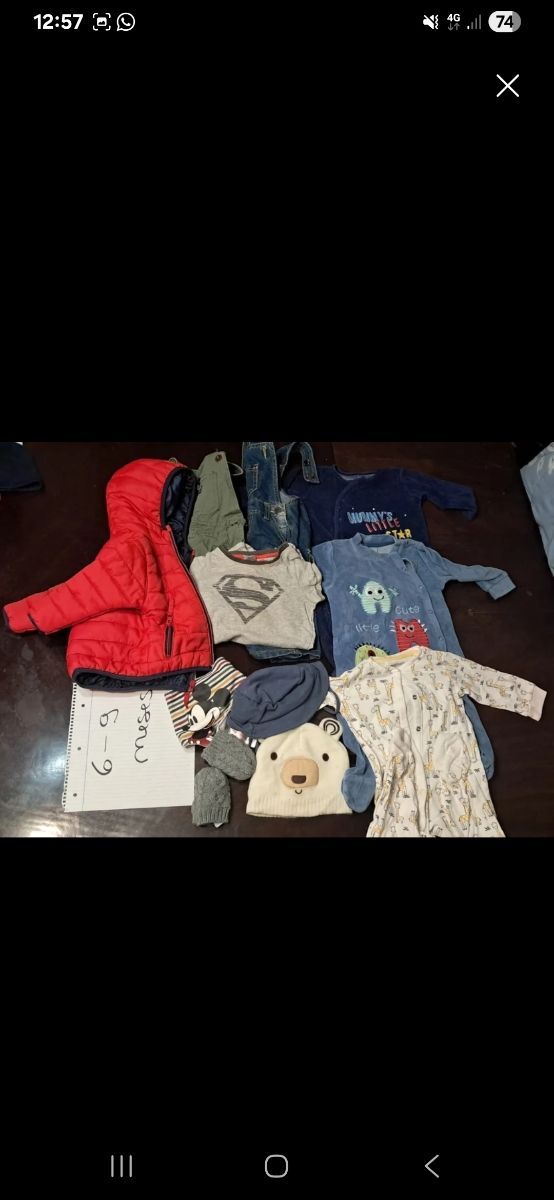 Roupa Bebé Menino 6-9 Meses