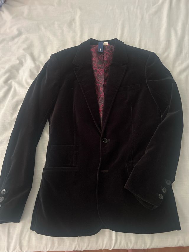 Chaqueta terciopelo negra - Talla S