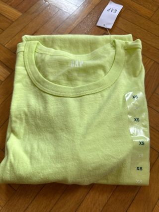 Camiseta GAP verde XS de chica
