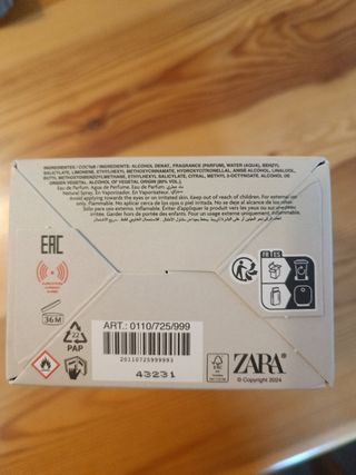 Perfume " BOLDLY SEOUL " ZARA 100 ML.