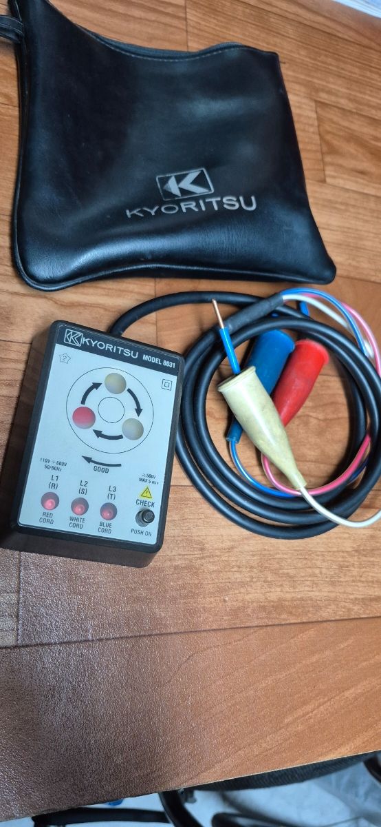 Comprobador de fases y sentido de giro Kyoritsu 80