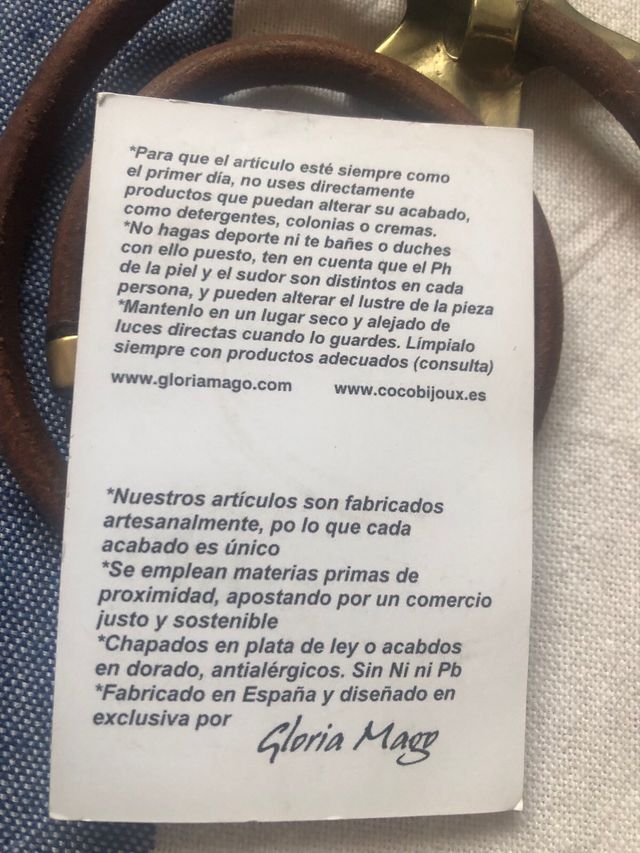 Pulsera estrella Gloria Mago marrón