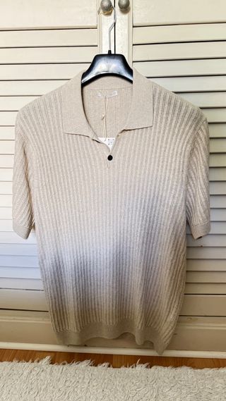Polo Zara lino beige - Talla L, nuevo a estrenar.