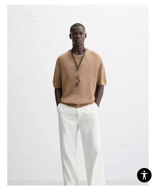 Jersey Zara beige, talla M, nuevo a estrenar.