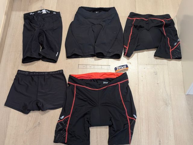 5 Culottes ciclismo - varias marcas