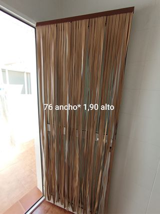 Cortina mosquitera 76x190cm marrón beige