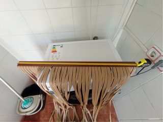 Cortina mosquitera 76x190cm marrón beige