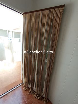Cortina mosquitera 76x190cm marrón beige