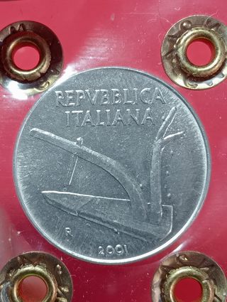 2 Monete 10 Lire Italia 2000 e 2001