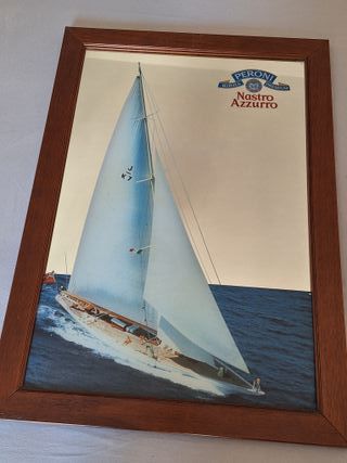 VINTAGE anni 80 - Specchio Nastro Azzurro