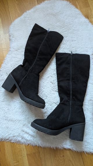 Botas altas negras mujer - talla 39