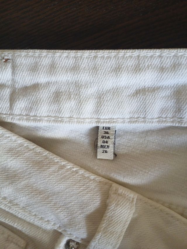 Pantalones Zara Mujer blancos