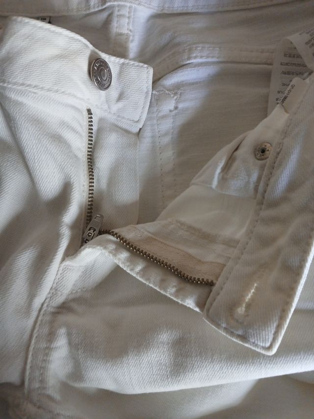 Pantalones Zara Mujer blancos