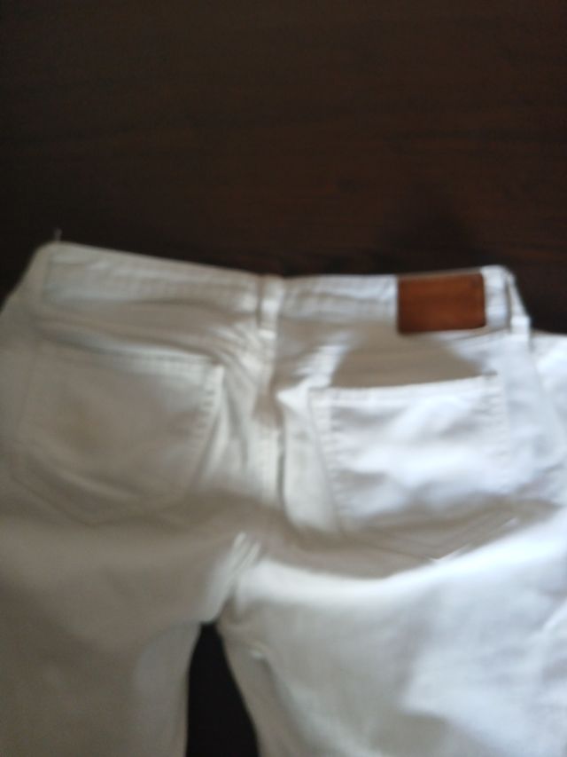 Pantalones Zara Mujer blancos
