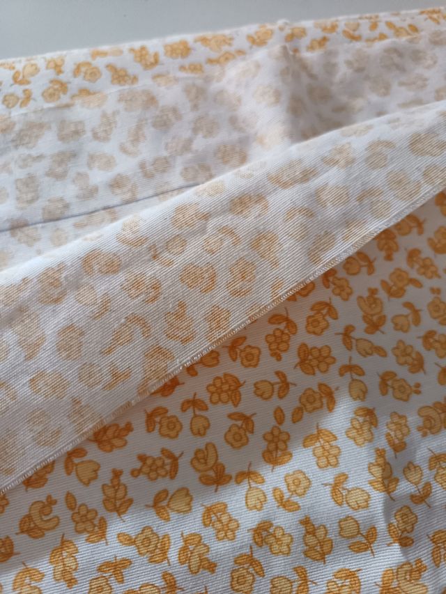 Estor tela flores - beige/amarillo