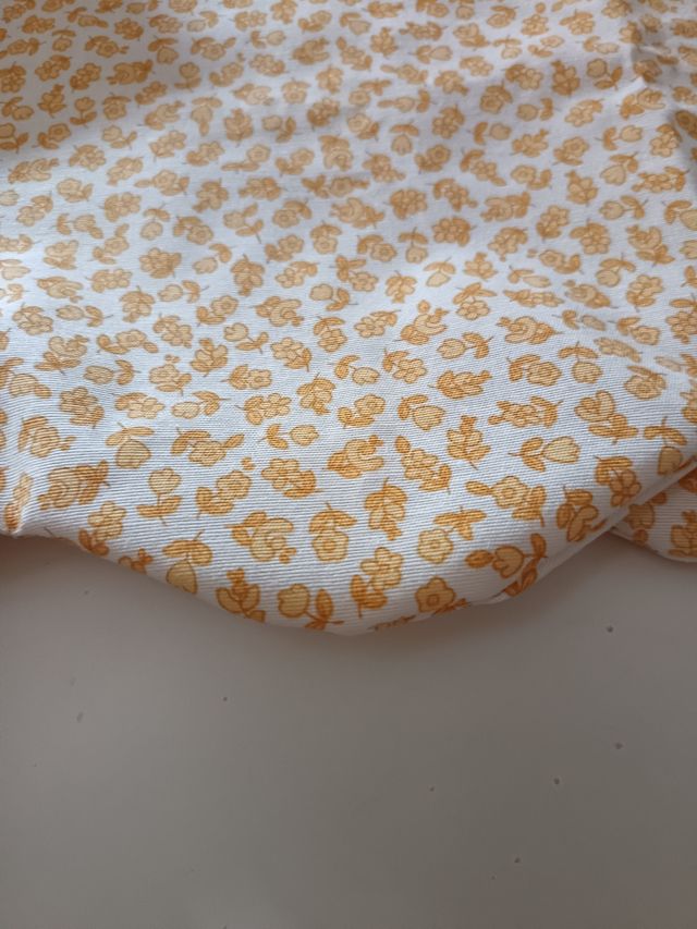 Estor tela flores - beige/amarillo