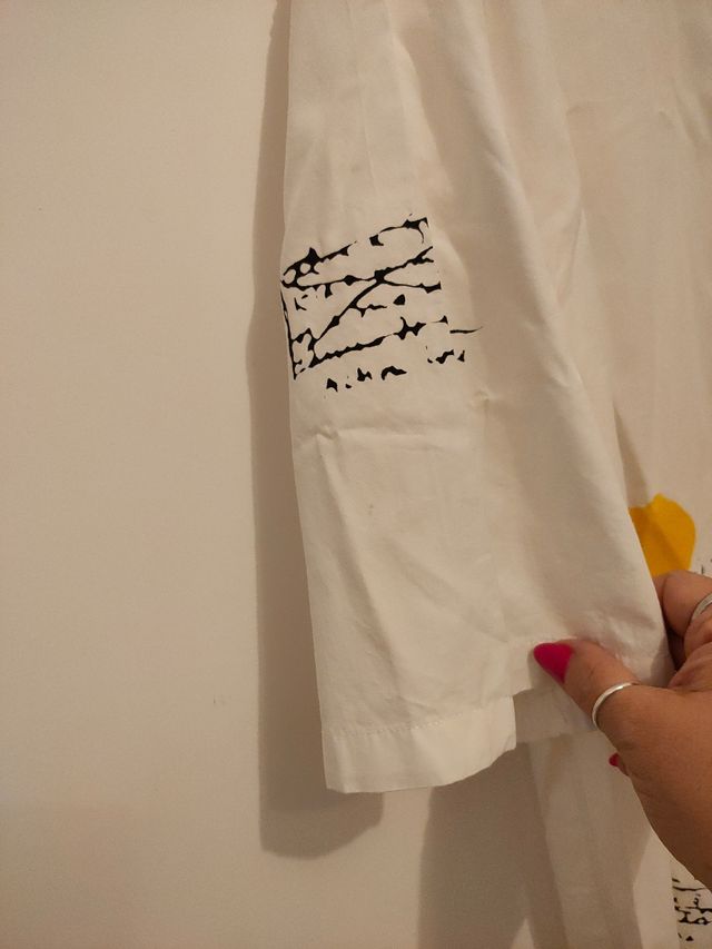 Camicia Zara bianca stampa