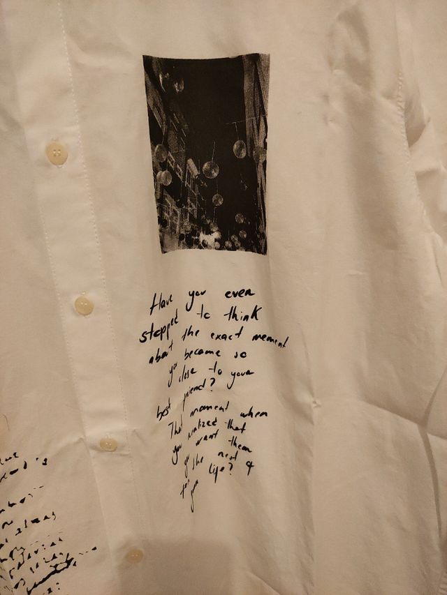 Camicia Zara bianca stampa