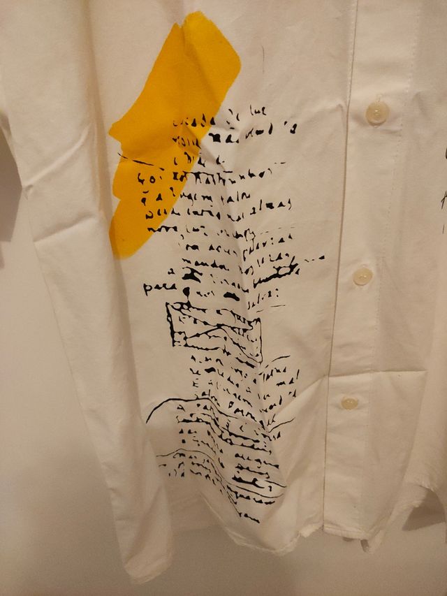 Camicia Zara bianca stampa