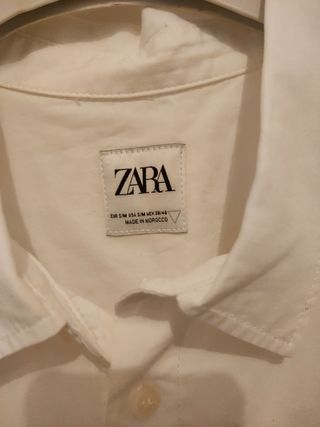 Camicia Zara bianca stampa