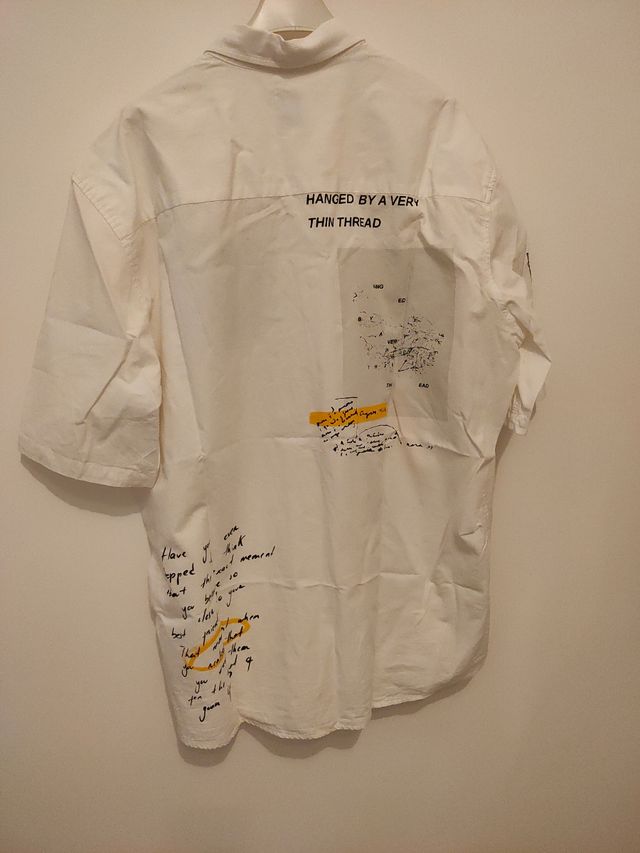 Camicia Zara bianca stampa