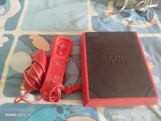 Wii roja Nintendo+mando+joystick 
