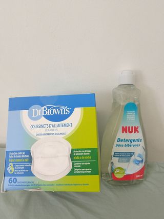 NUK Detergente + Dr Brown's discos