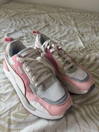 Zapatillas Puma Rosa-Blanco
