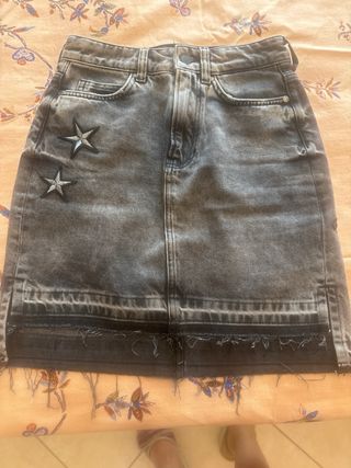 Gonna Jeans Guess Grigia