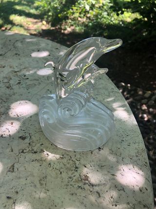 Statua Delfino Cristallo
