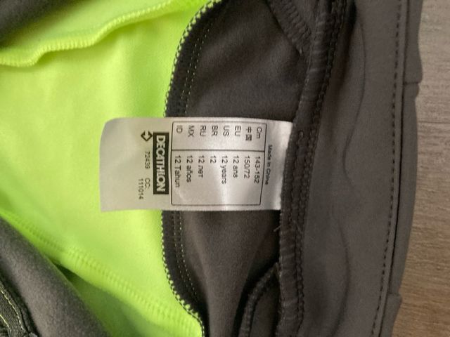 Chaqueta ciclismo Btwin neón