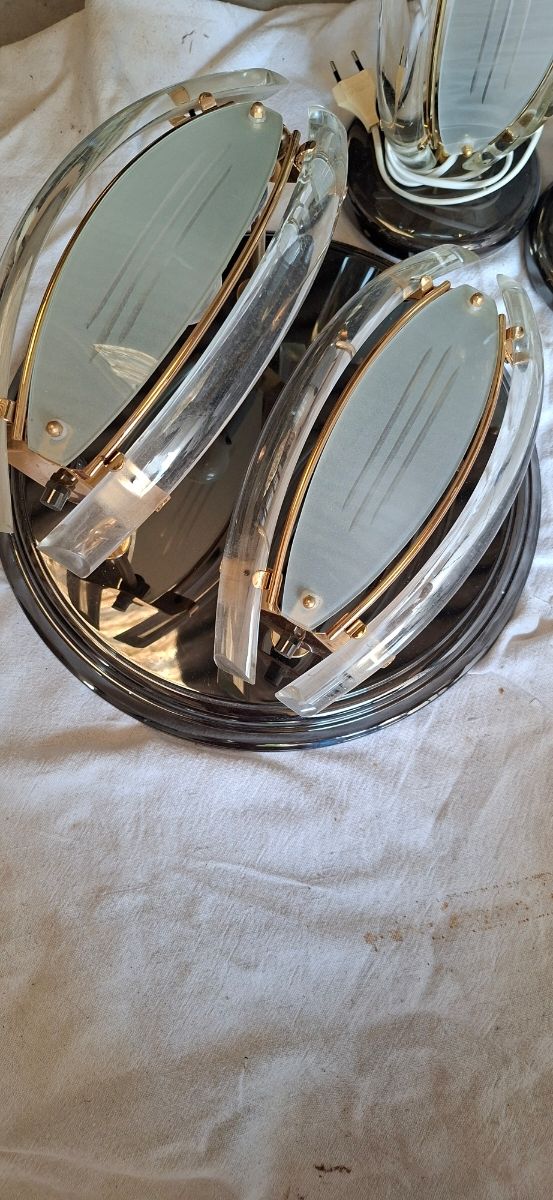 Lámpara techo + 2 mesitas: Art Déco