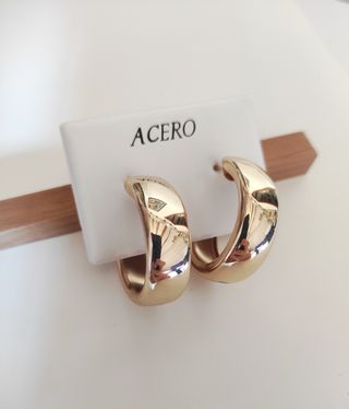 Aros dorados ACERO vintage