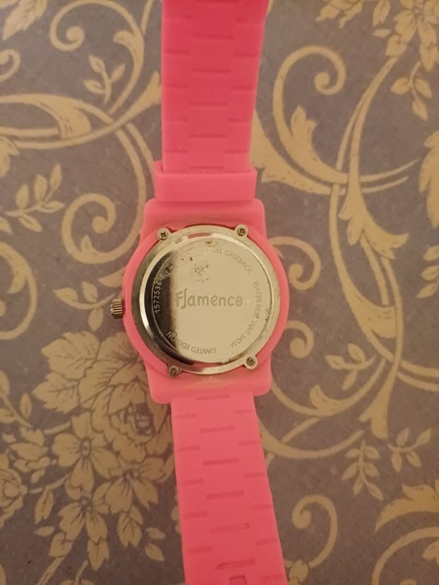 Reloj muñeca silicona rosa