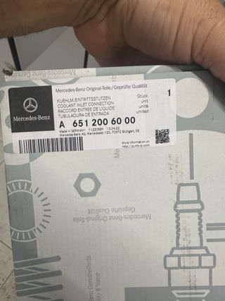 Tubuladura entrada Mercedes A6512006000