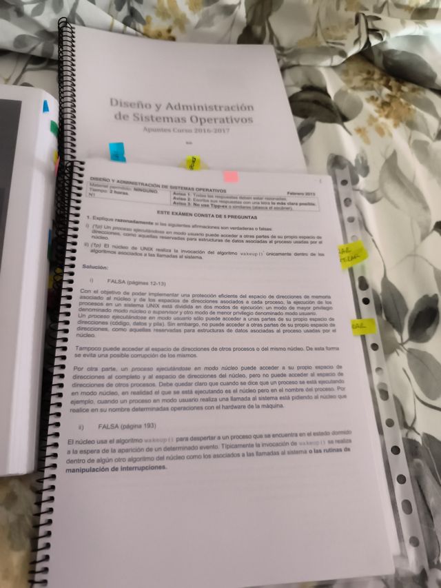 UNIX UNED: Sistemas Operativos + Resumen+ Exámenes