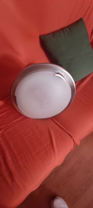 Lampara techo moderna plata