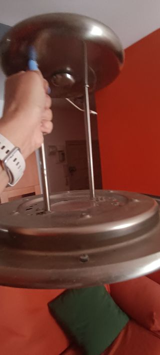 Lampara techo moderna plata