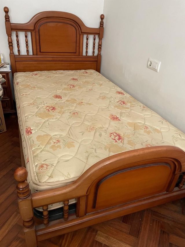 Cama madera 105x180 - marrón