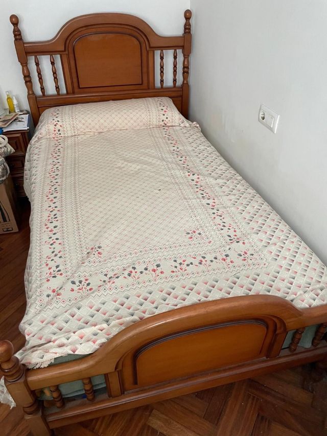 Cama madera 105x180 - marrón