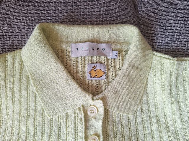Vendo bonito Top de punto, Verde pastel , Vintage