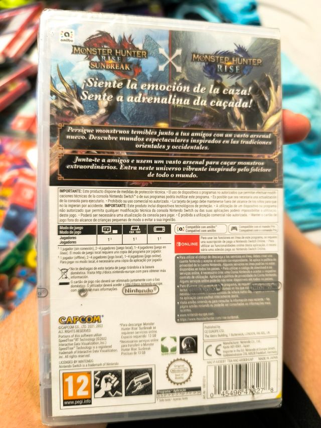 Monster Hunter Rise Sunbreak switch precintado