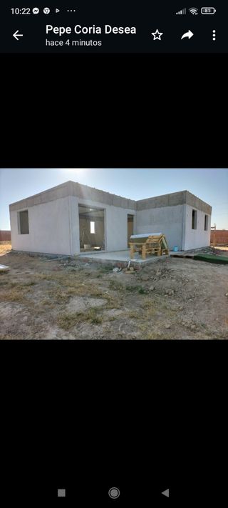 Casa hormigón prefabricado 120 m2. Forma L