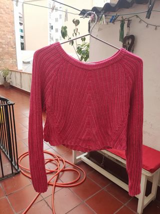 Jersey punto rojo H&M - Talla S