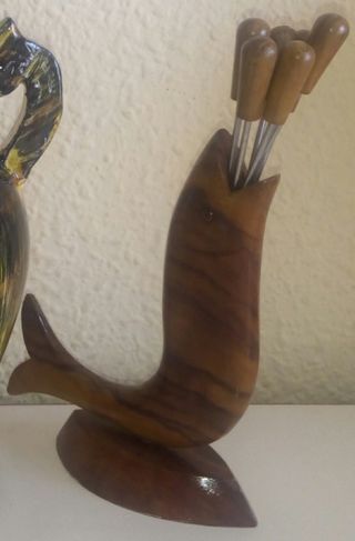 Pinchos de aperitivo pez vintage