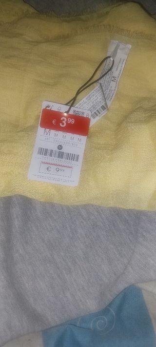 Pañuelo Zara M - Amarillo Gris