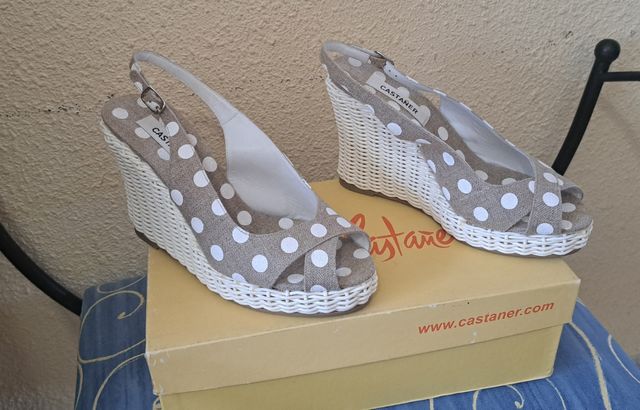 Sandalias Castañer Cuñas lunares
